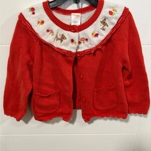 Gymboree Toddler Woodland Friends 100% Cotton Cardigan